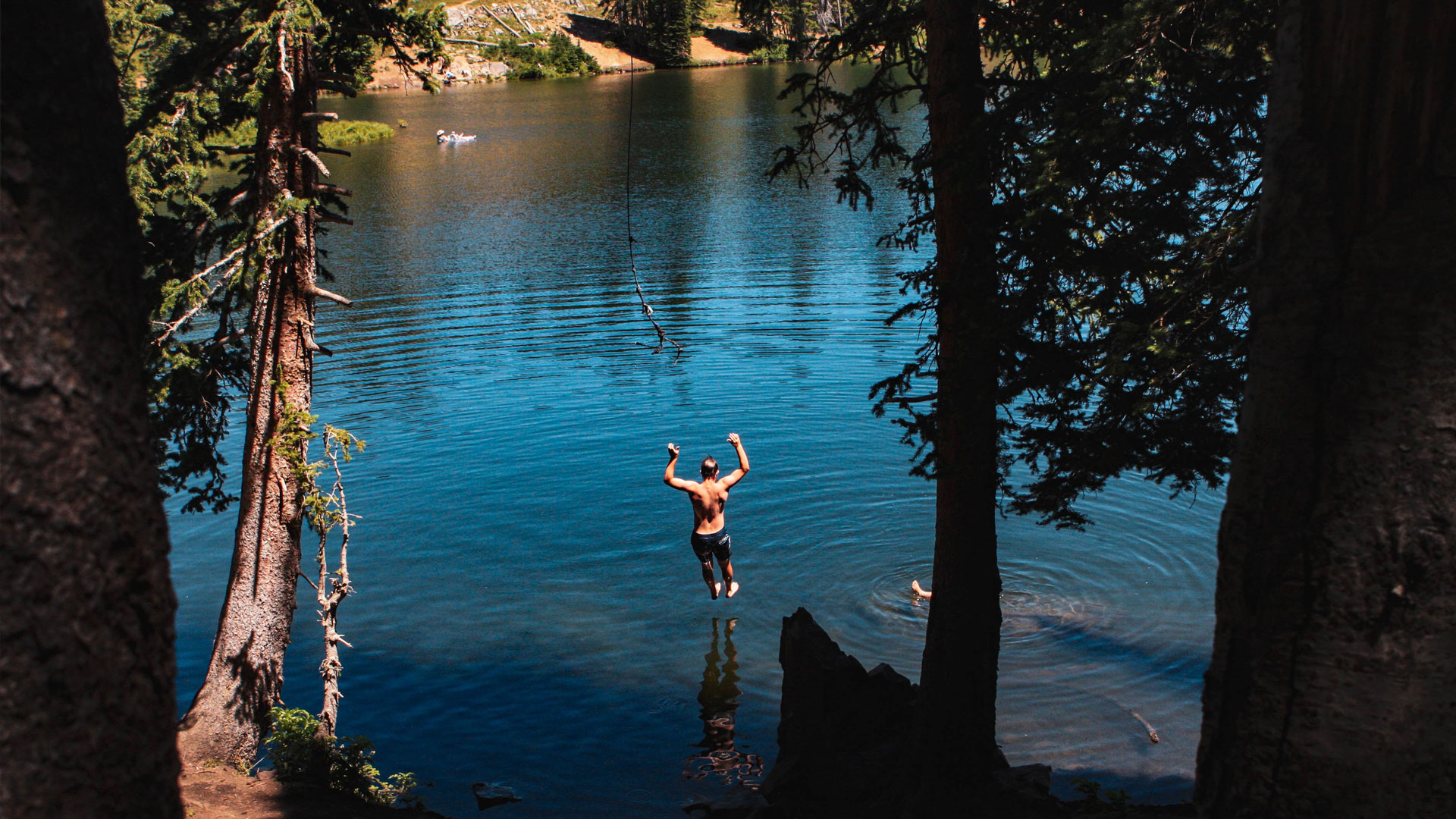 Jump in a lake